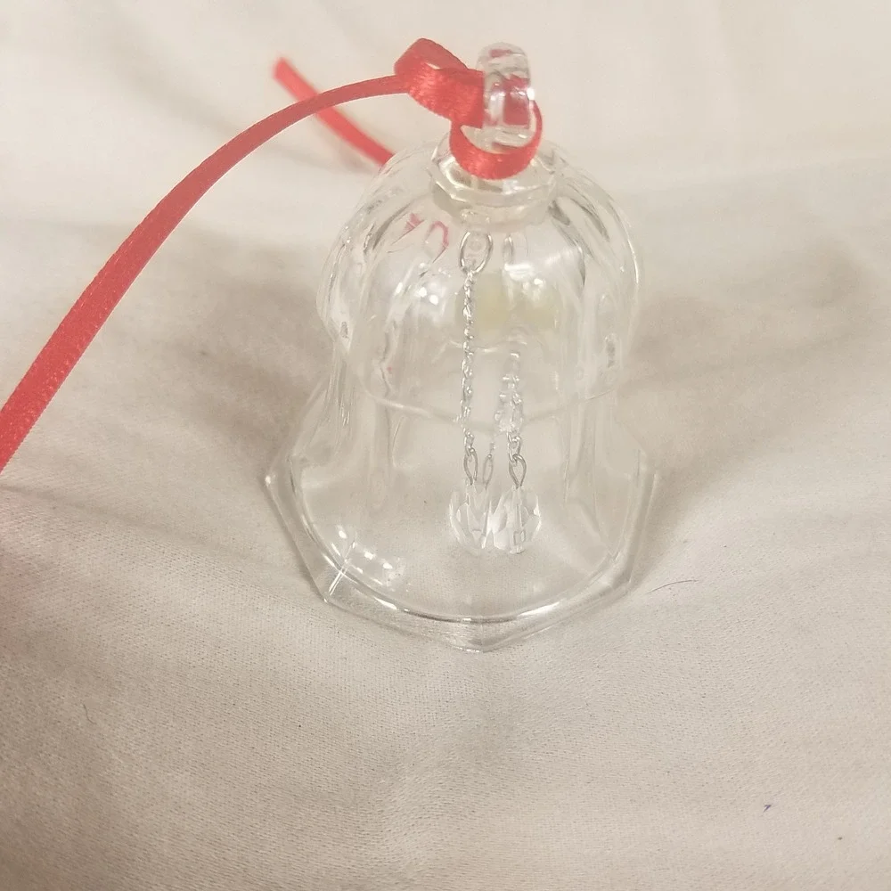 Goebel Crystal Bell Ornament Unisex OS Clear Excellent 24% Lead Crystal Faceted